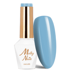 Lakier hybrydowy Molly Nails Blue Sky Baby Blue Hema/di-Hema free 8g Nr 110