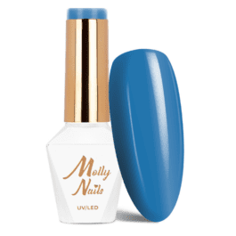 Lakier hybrydowy Molly Nails Blue Sky Sky Blue Hema/di-Hema free 8g Nr 114