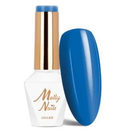 Lakier hybrydowy Molly Nails Blue Sky Dark Blue Hema/di-Hema free 8g Nr 116