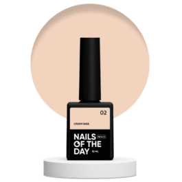 Nails Of The Day Cream base 02 – brzoskwiniowa baza do wrażliwych paznokci, 10 ml