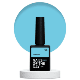 Nails Of The Day Cream base 06 – niebieska baza do wrażliwych paznokci, 10 ml