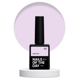 Nails Of The Day Cream base 07 – mleczno-różowa baza do wrażliwych paznokci, 10 ml