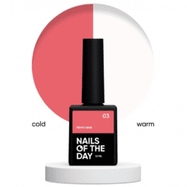 Nails Of The Day Termo base 03 – termo baza (jasno-koralowa/mleczna), 10 ml