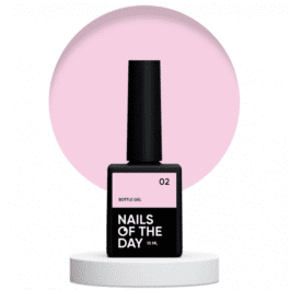 Nails Of The Day Bottle gel 02 – blado-różowy żel do wzmocnienia i naprawy, 10 ml