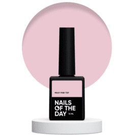 Nails Of The Day Milky pink top-mleczno-różowy top bez lepkiej warstwy, 10 ml