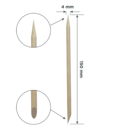 Staleks Pro Pomarańczowy patyczek EXPERT drewniany 150 mm (100 szt)