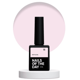 Nails Of The Day Bottle gel 11 – kryjący blado-różowy żel do wzmocnienia i naprawy, 10 ml