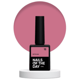 Nails Of The Day Bottle gel 13 – kryjący ciemno-różowy żel do wzmocnienia i naprawy, 10 ml