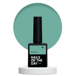 Nails Of The Day Bottle gel 15 – kryjący ciemno-zielony żel do wzmocnienia i naprawy, 10 ml