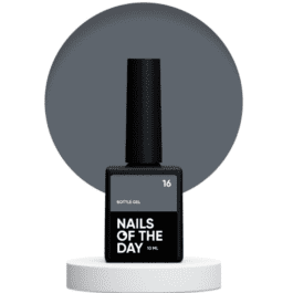 Nails Of The Day Bottle gel 16 – kryjący szary żel do wzmocnienia i naprawy, 10 ml