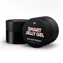 NAILSOFTHEDAY Smart Jelly gel 08 – beżowo-karmelowy budujący żel-galaretka, 15 g