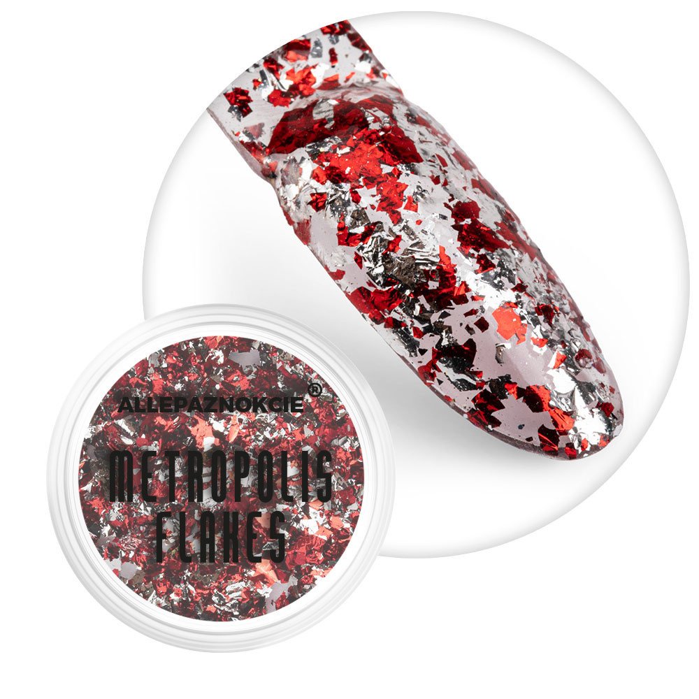 Pyłek do paznokci Metropolis Flakes Nr 5 płatki yuki kameleon multikolor